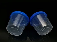 Sputum Cup með smelluhettu